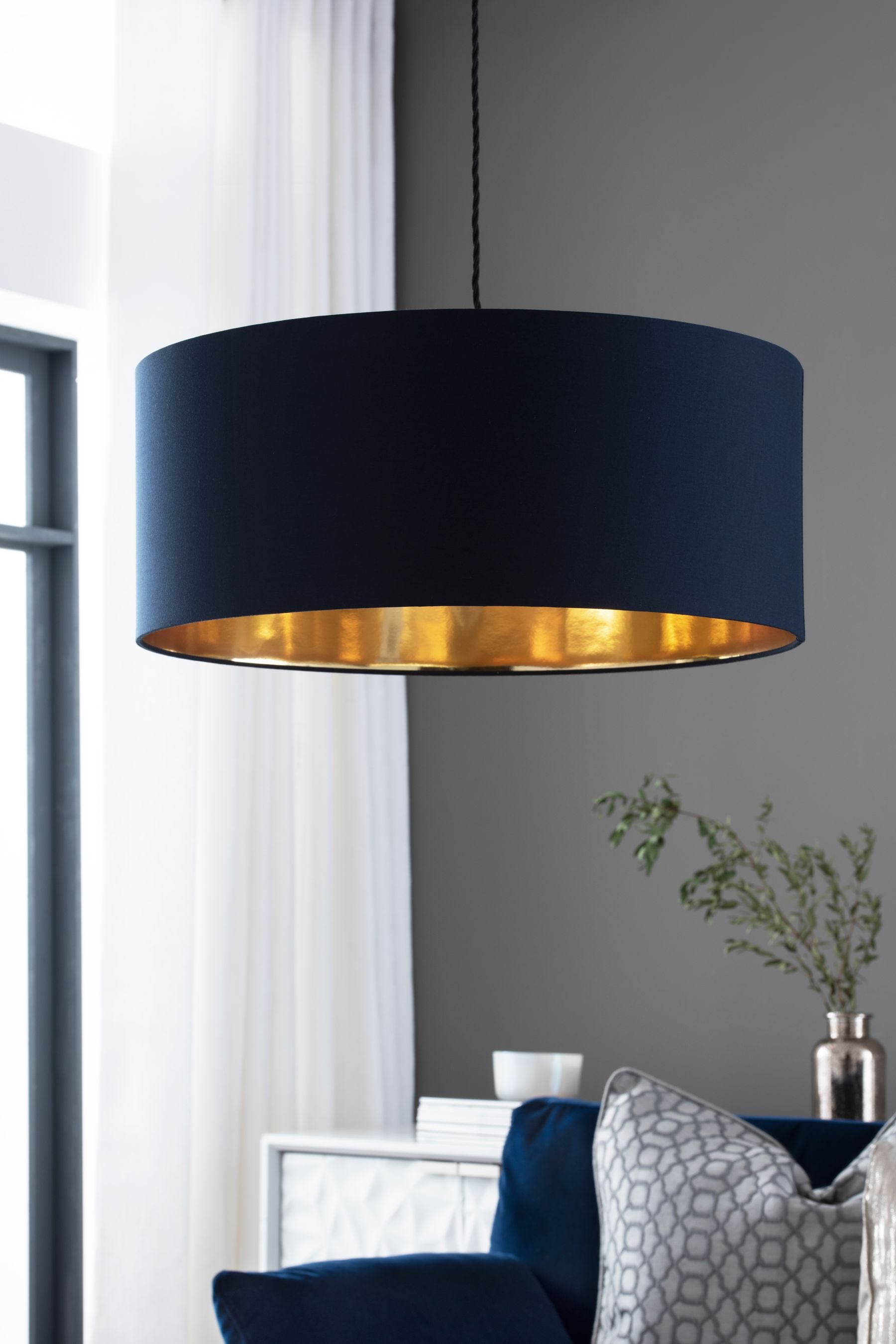 Next navy shop lamp