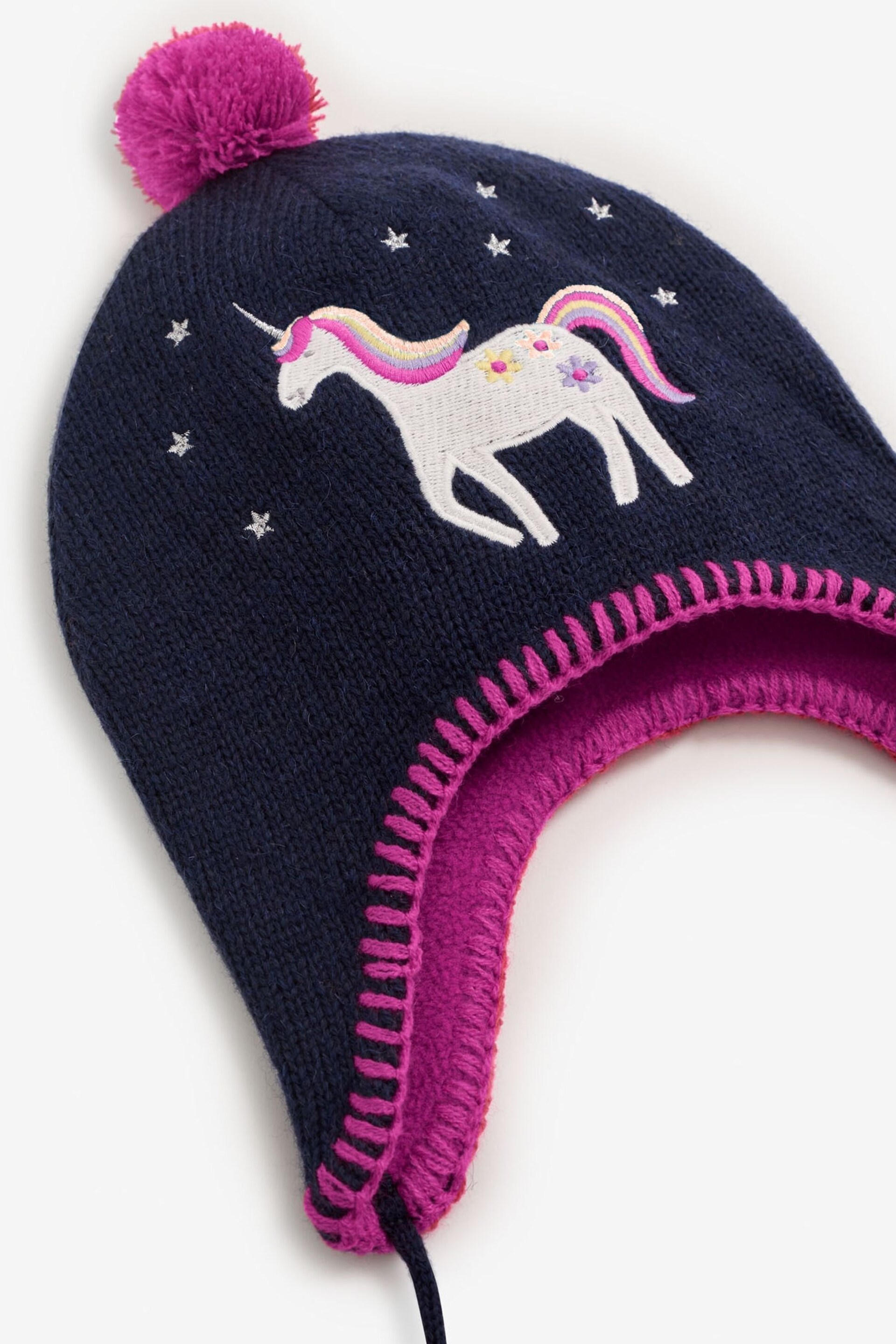 Jojo Maman Bébé Unicorn Applique Unicorn Appliqué Hat - Image 2 of 2