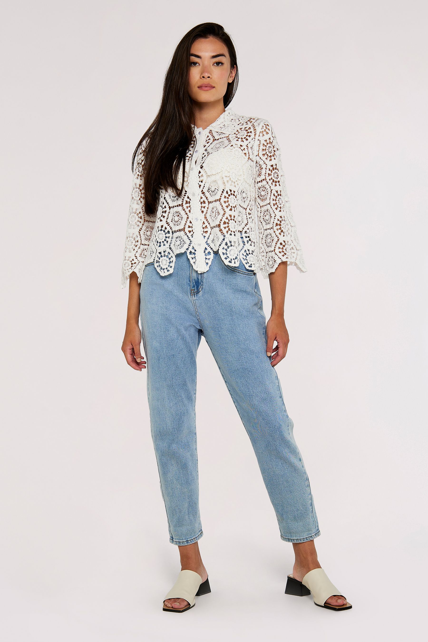 Apricot crochet top sale