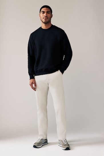 Light Stone Straight Stretch Chino Trousers