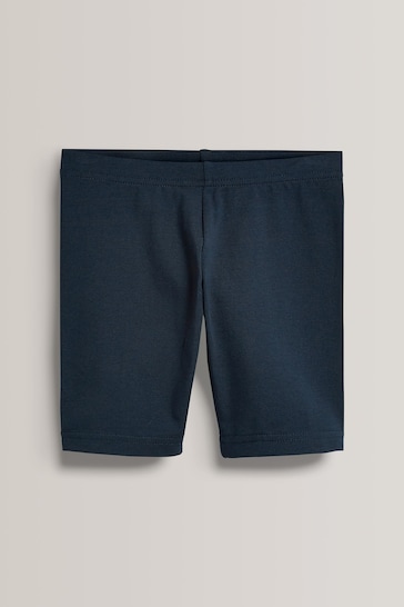 Navy Blue 2 Pack Cotton Rich Stretch Cycle Shorts (3-16yrs)