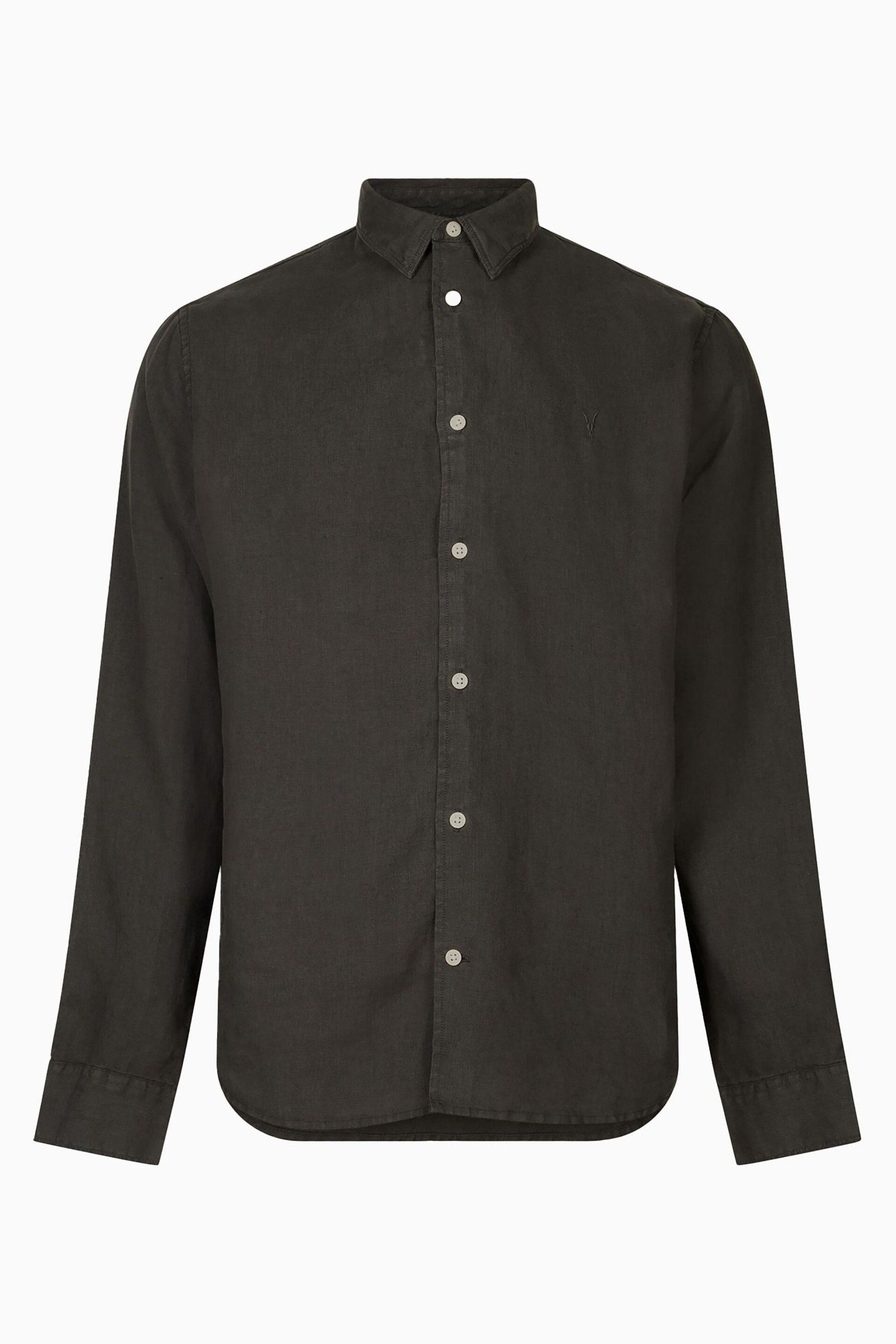 AllSaints Black Cypress Shirt - Image 7 of 7