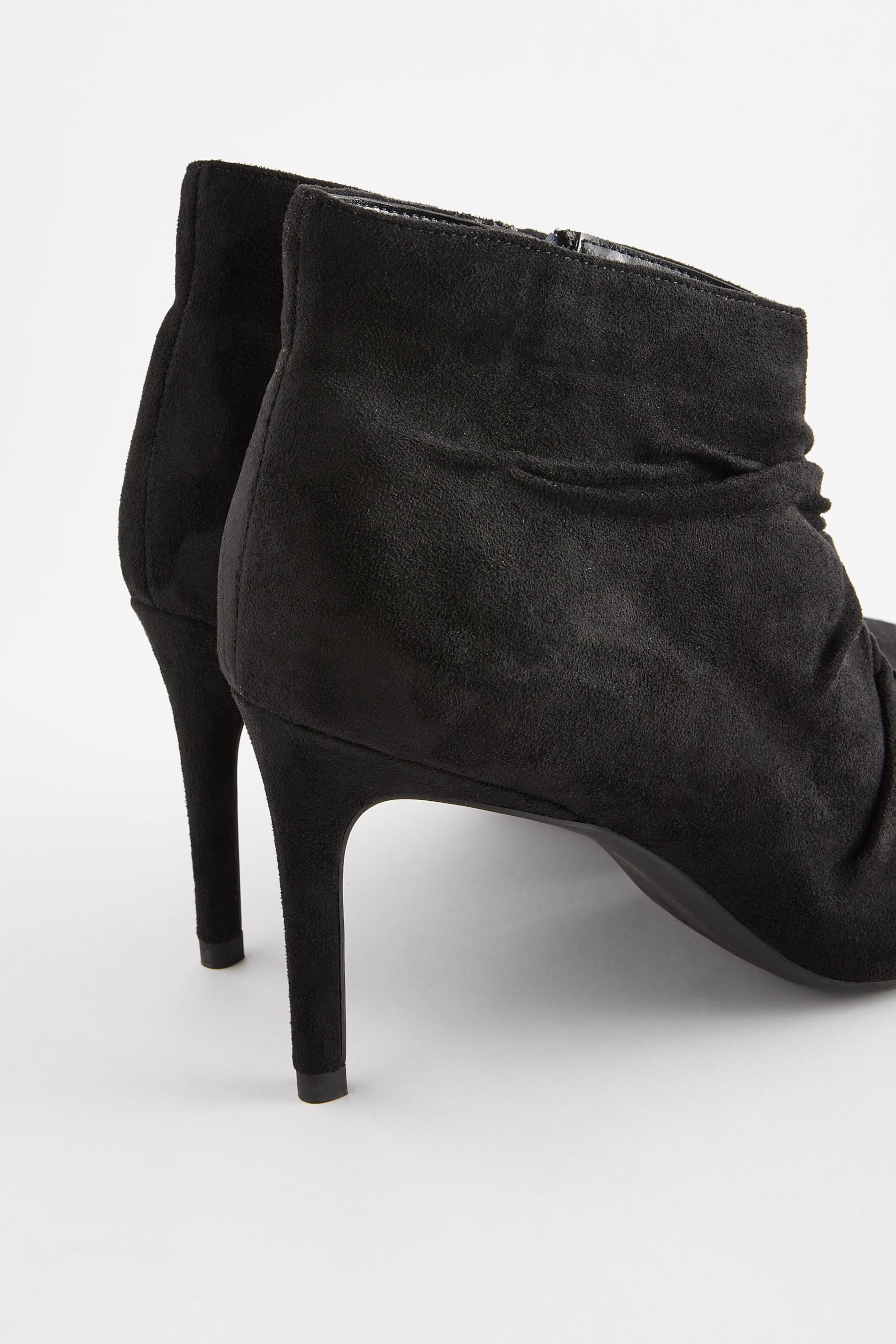 Black Forever Comfort® Point Toe Ruched Ankle Boots - Image 5 of 5