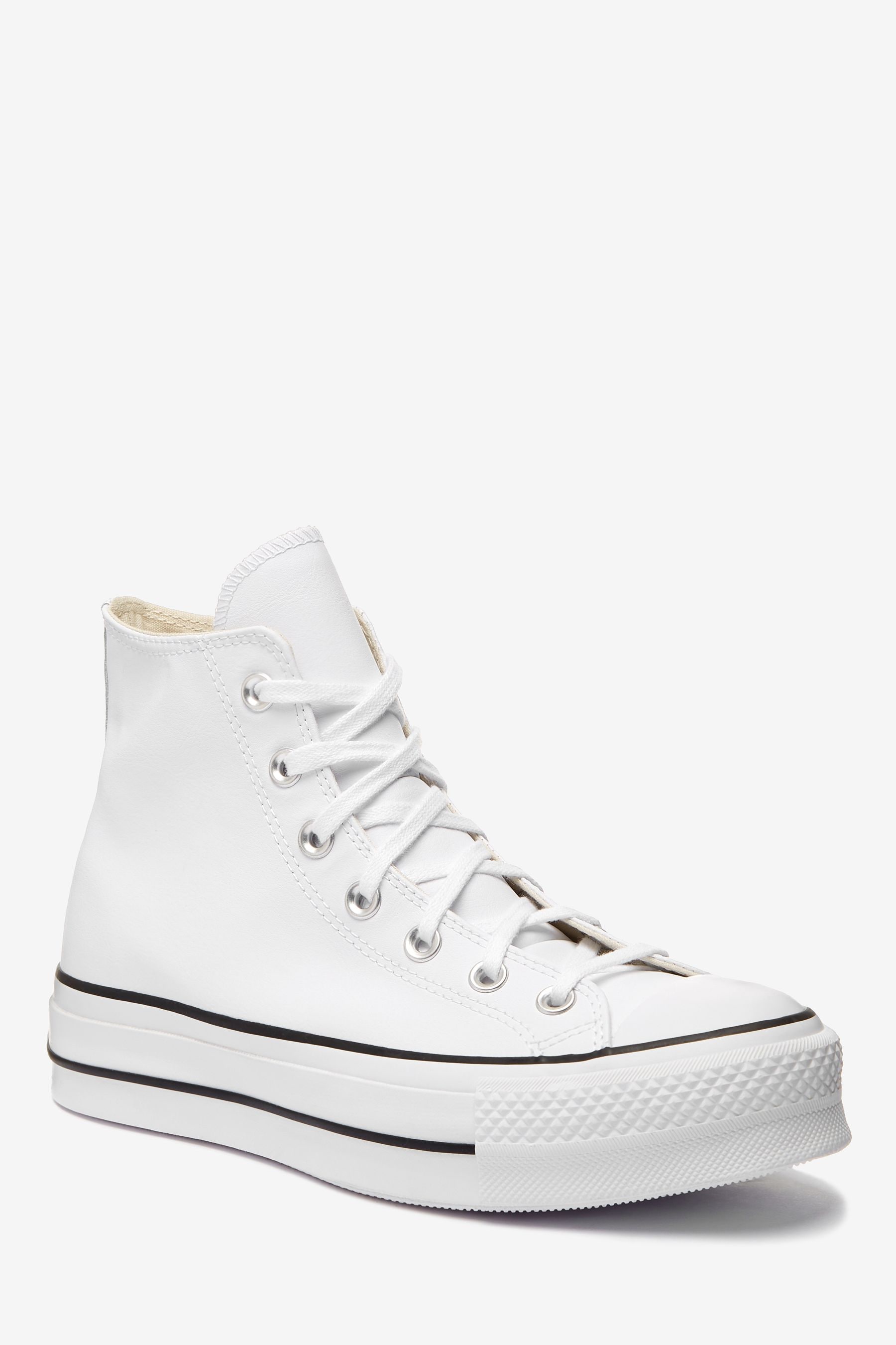 Buy Converse White Platform Lift Chuck Taylor Leather High Trainers from Next Canada