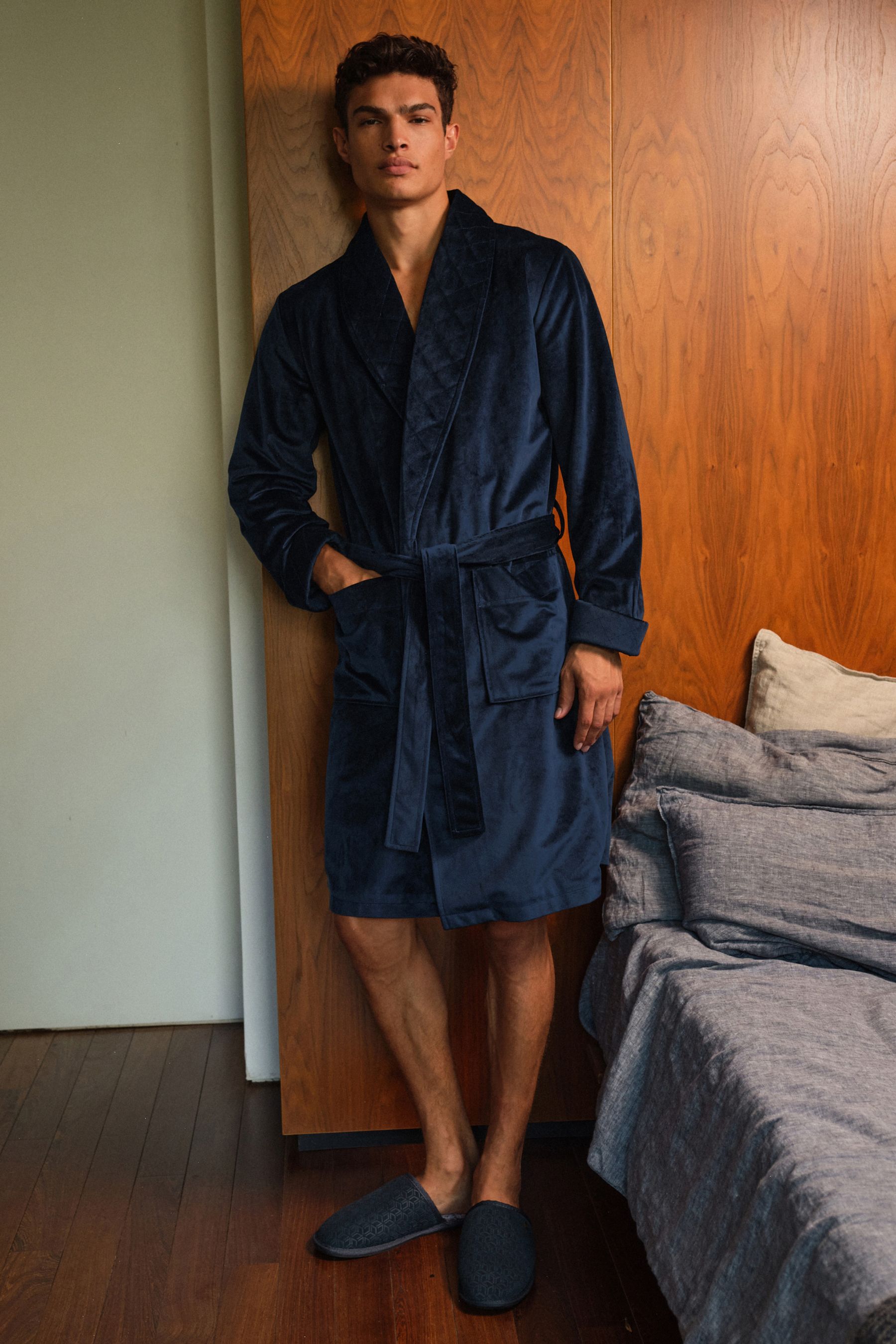 Quilted dressing gown uk store