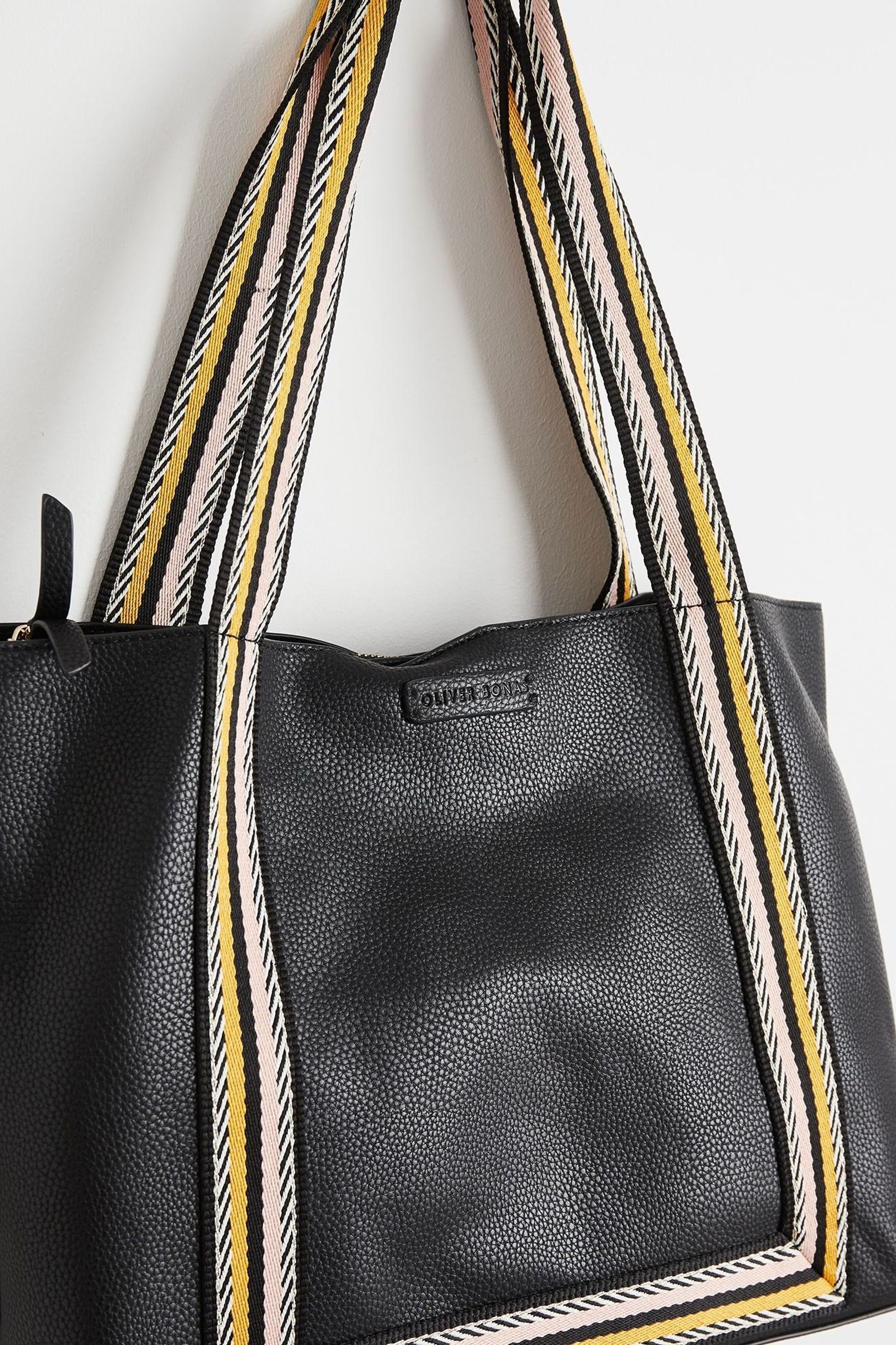 Buy Oliver Bonas Black Stripe Emma Tote Bag from Next Malta