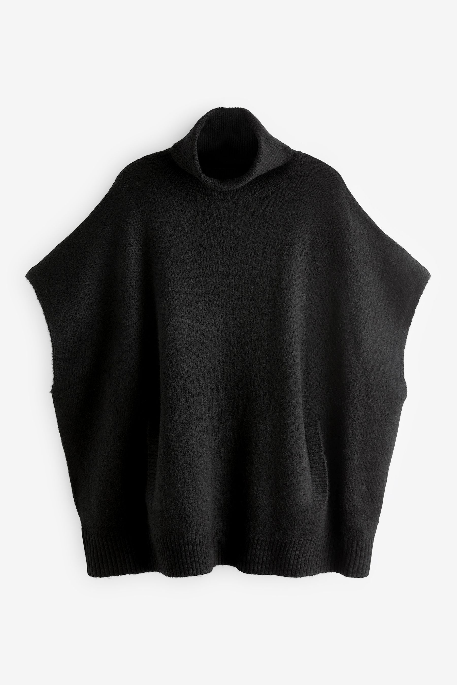 Poncho sweater black clearance