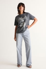 Charcoal Grey License Blondie Short Sleeve Graphic Band T-Shirt - Image 2 of 7