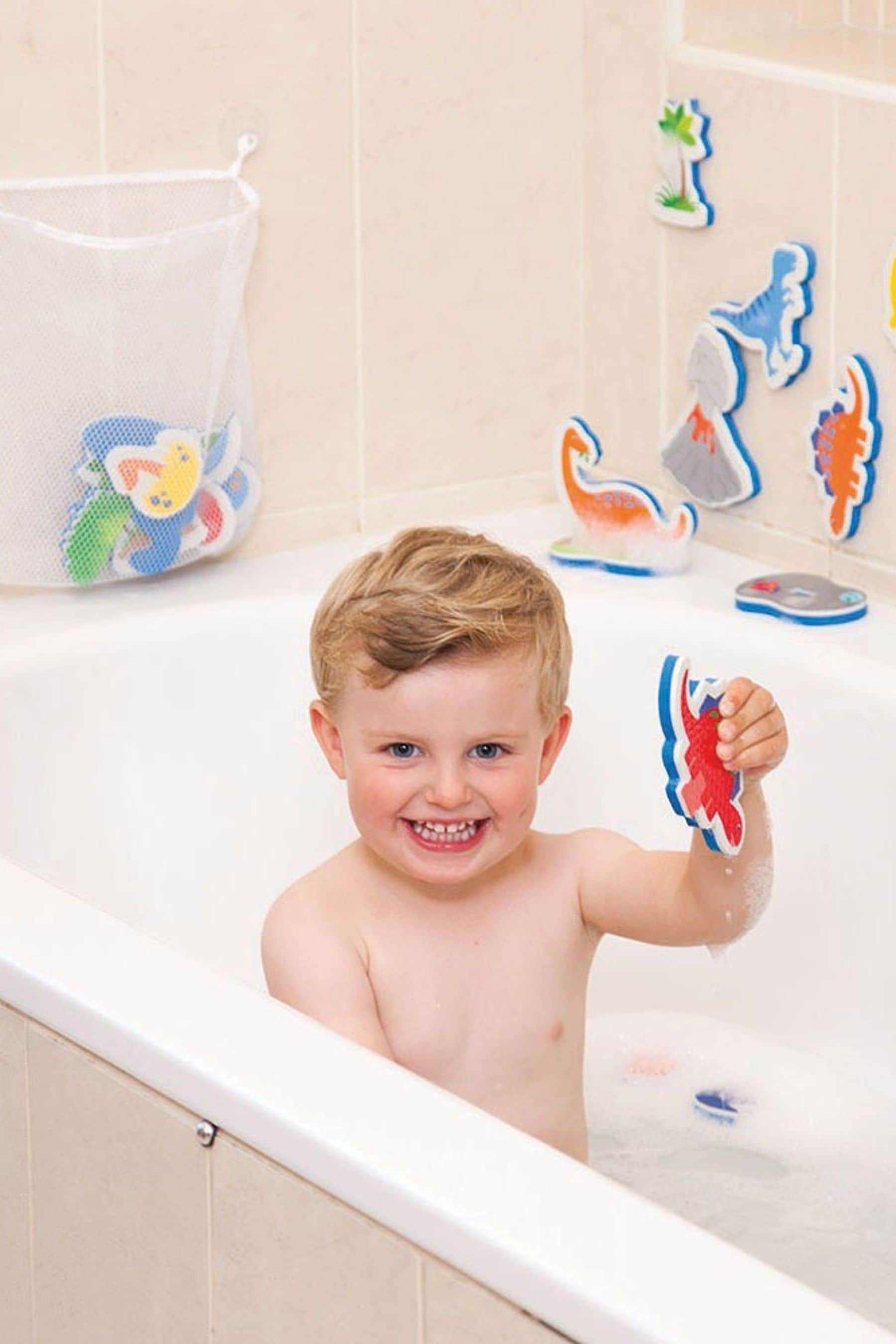 Floating dinosaur foam bath toys discount