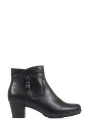 Pavers Block Heel Black Ankle Boots - Image 1 of 5