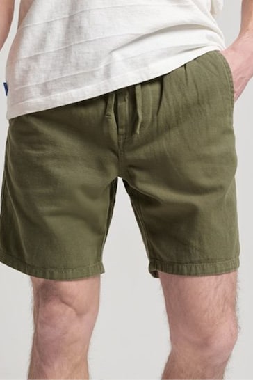 Superdry Green Vintage Overdyed Shorts