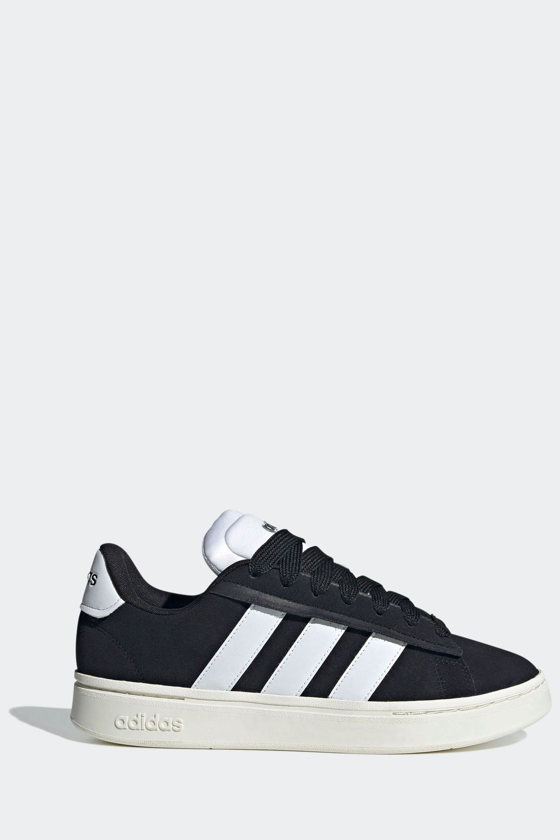 Adidas black white sneakers discount