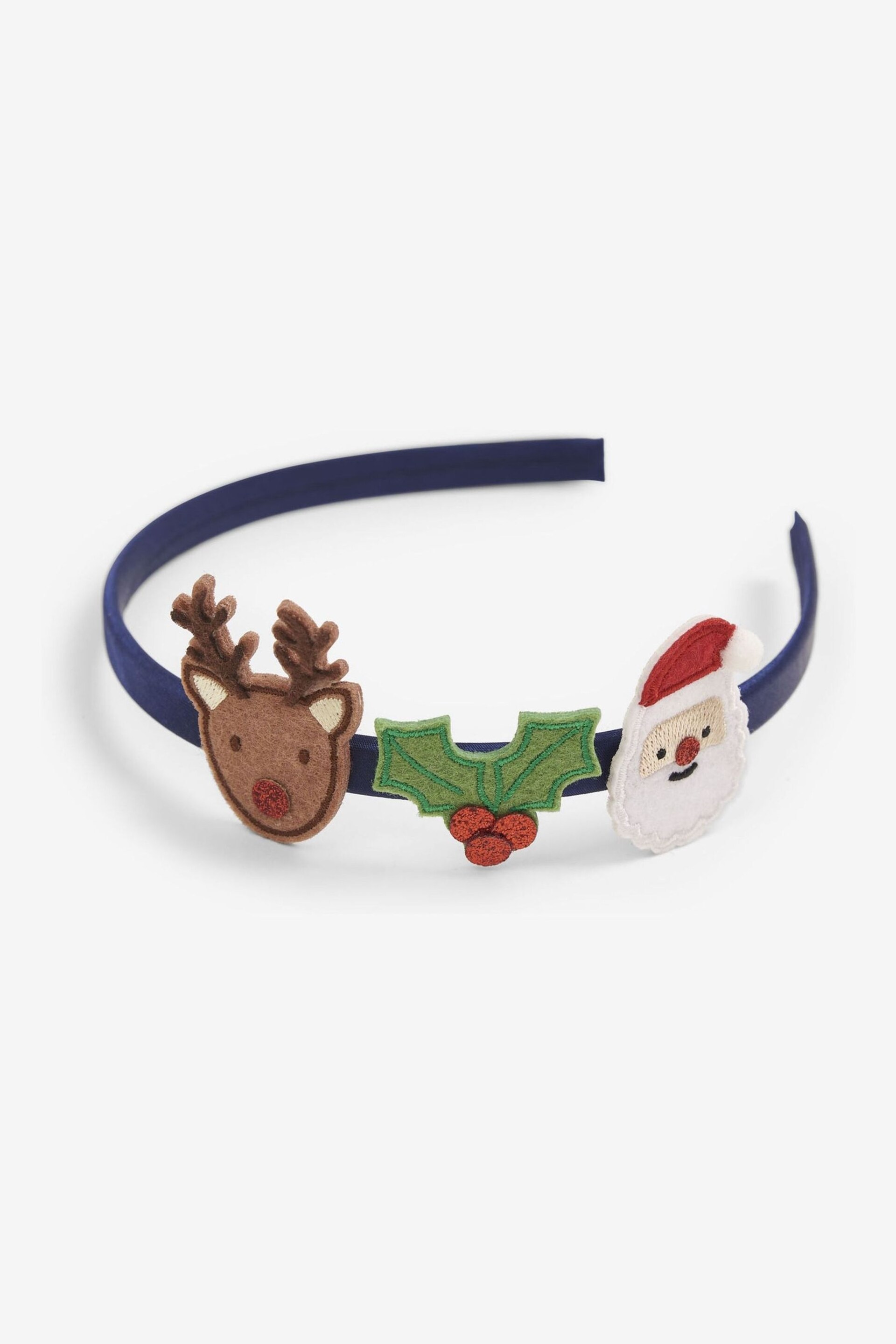 JoJo Maman Bébé Navy Christmas Headband - Image 2 of 3