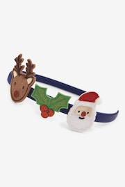 JoJo Maman Bébé Navy Christmas Headband - Image 3 of 3