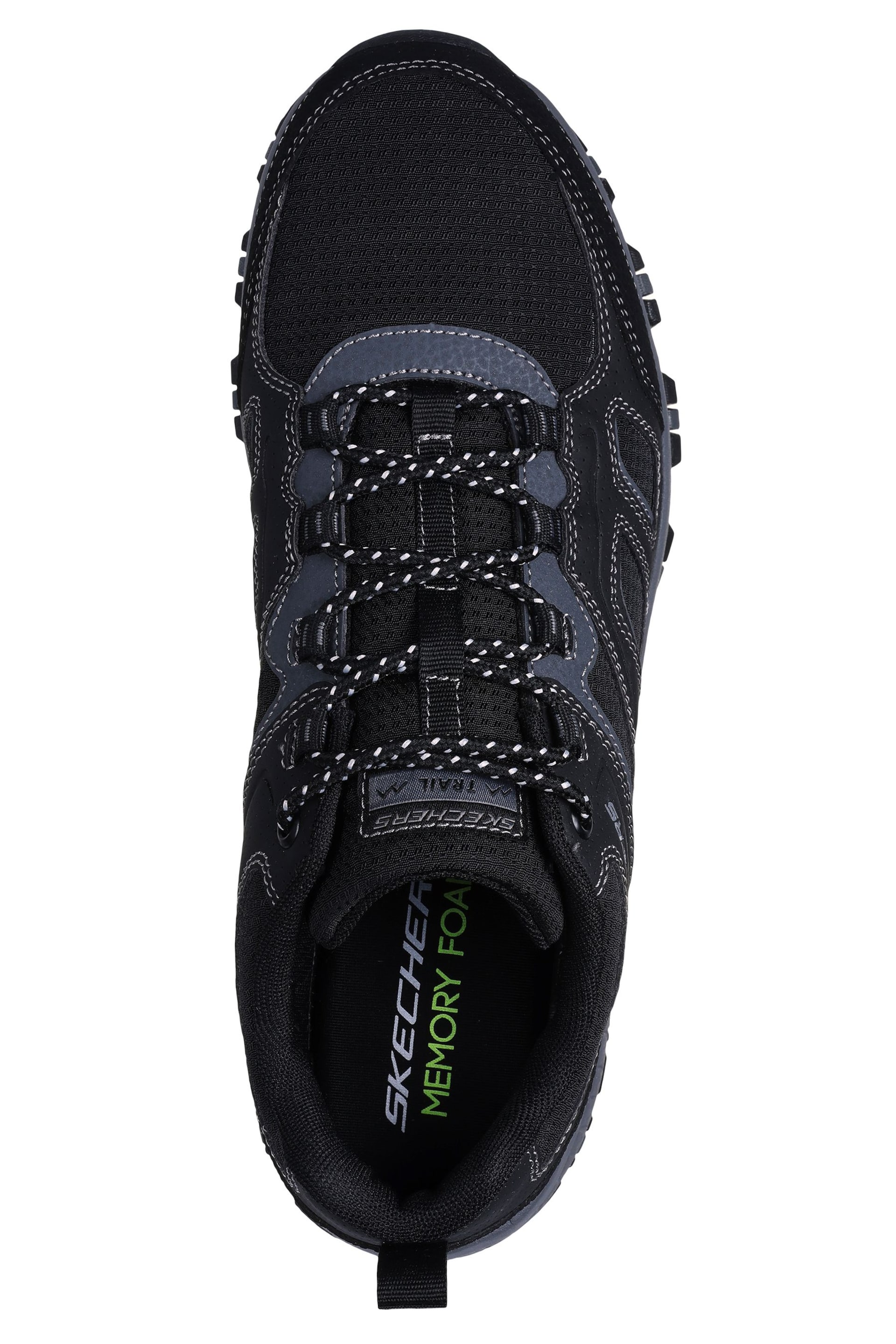 Skechers Black Mens Hillcrest Pure Escape Trail Running Trainers - Image 4 of 5