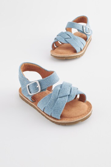 bandana-print strappy skech sandals Blu
