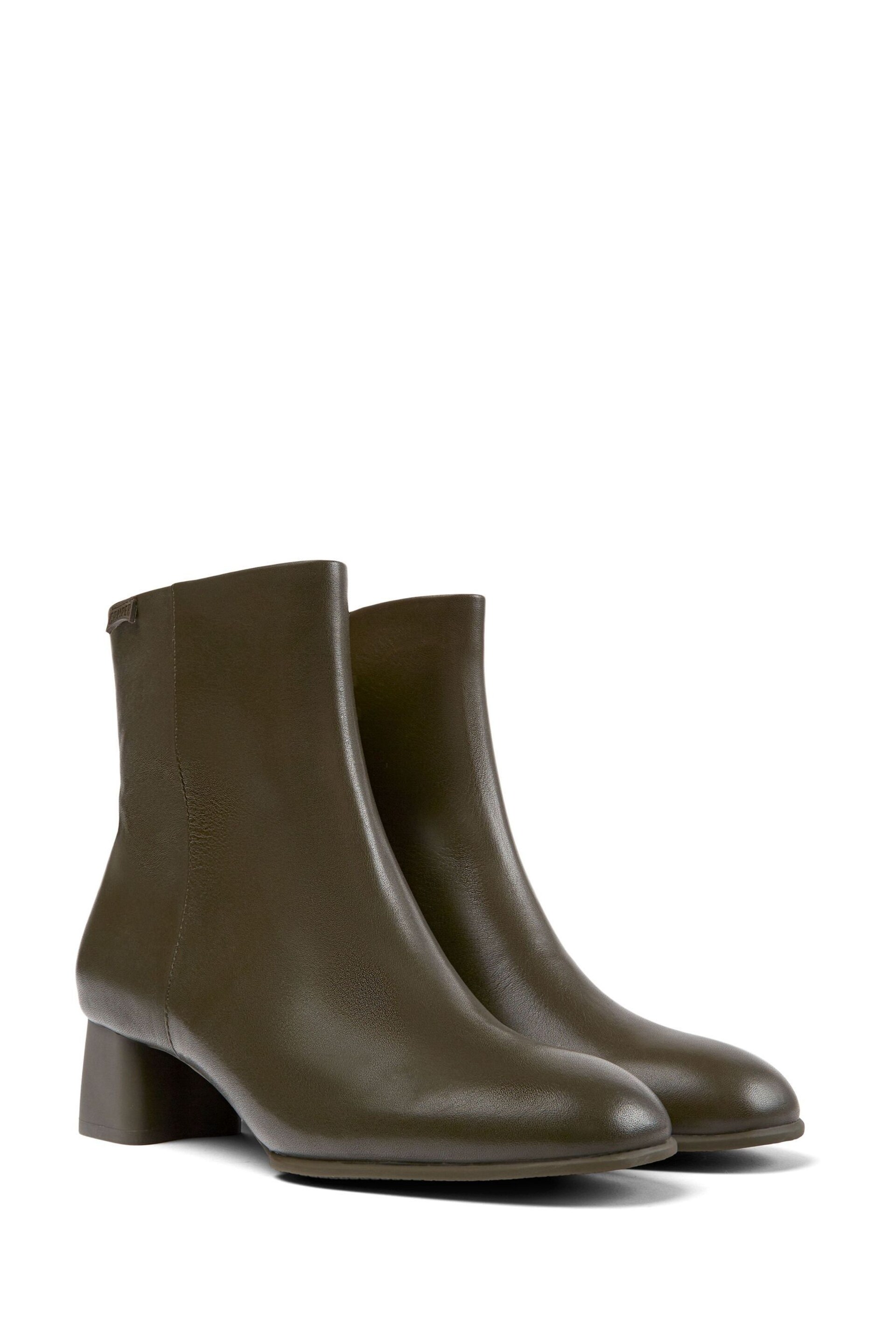 Camper Women Green Katie Mid Leather Boots - Image 2 of 5