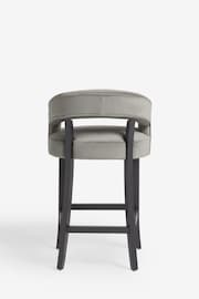 Soft Velvet Mid Grey Remi Bar Stool - Image 6 of 7