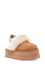 UGG Brown Funkette Slippers - Image 3 of 6