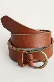 Seasalt Cornwall Brown Townshend Leather Belt - Image 1 of 3