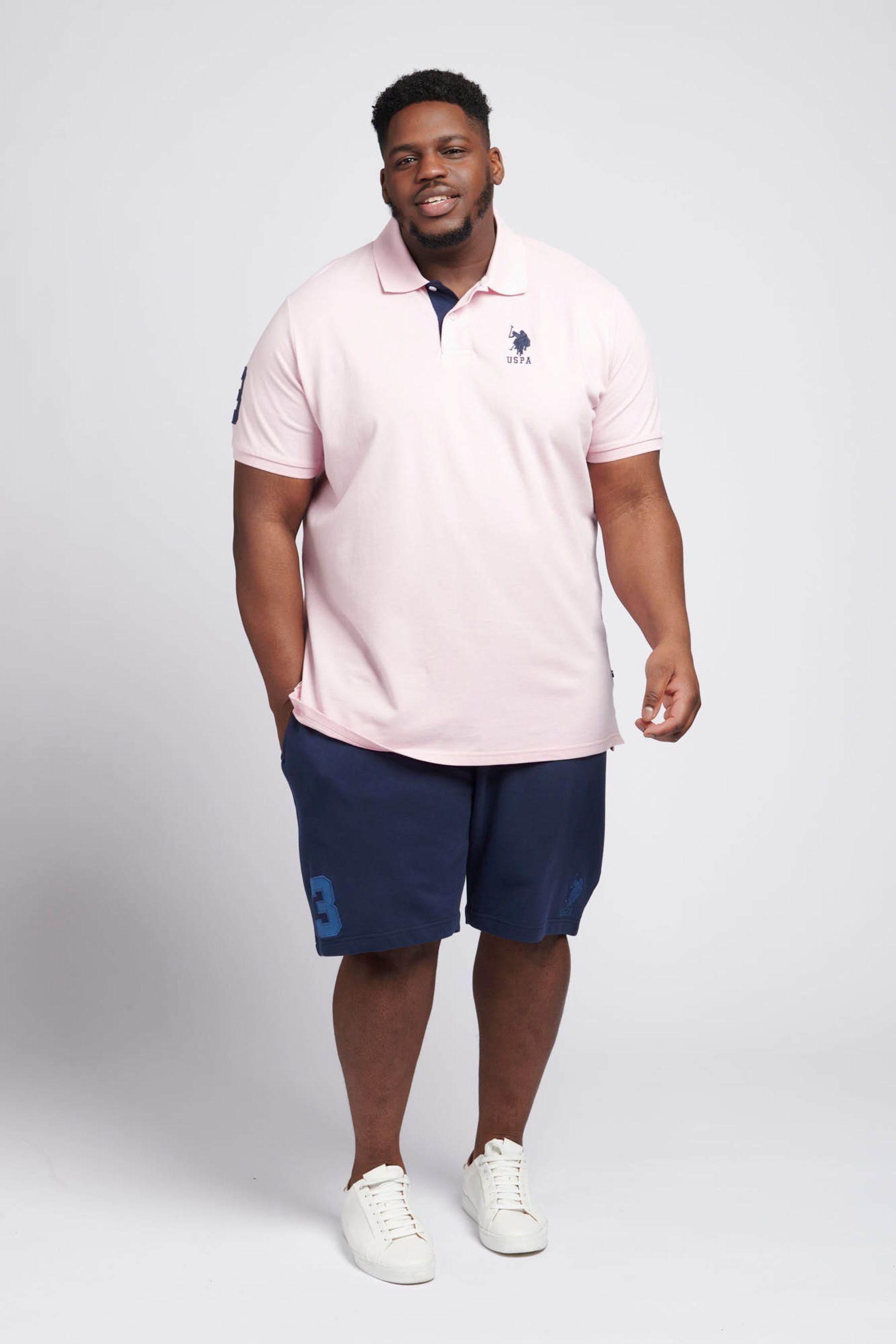 Buy U.S. Polo Assn. Big Tall Mens Player 3 Logo Pique Polo Shirt Next Ukraine