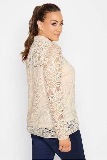 M&Co Nude Lace Shirt