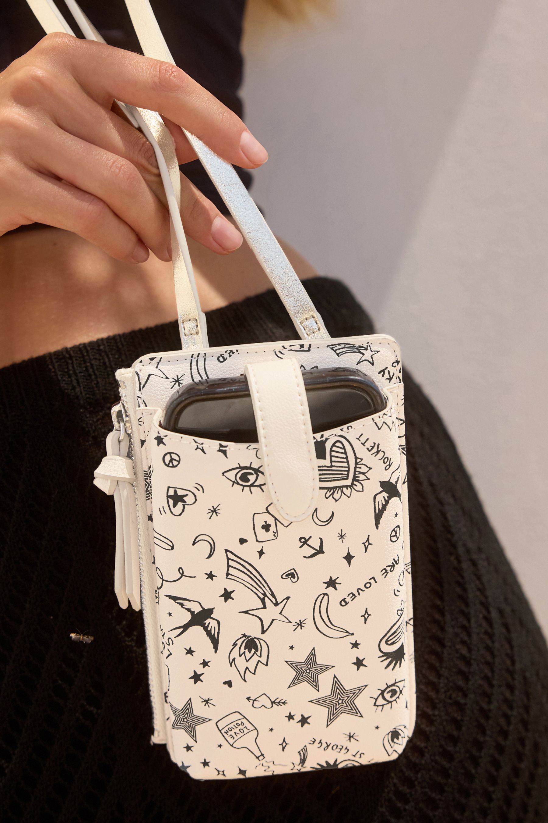Buy Rockett St George Ecru Cream Phone Holder Cross Body Bag from the Next UK online shop