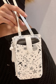 Rockett St George Ecru Cream Phone Holder Cross-Body Bag - Image 7 of 7