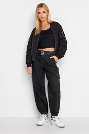 PixieGirl Petite Black Belted Cuffed Jogger Jeans - Image 2 of 3