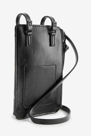 Rockett St George Black Star Phone Holder Cross-Body Bag - Image 7 of 9