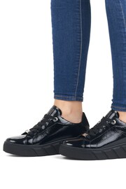 Rieker Womens Evolution Lace-Up Black Shoes - Image 11 of 11