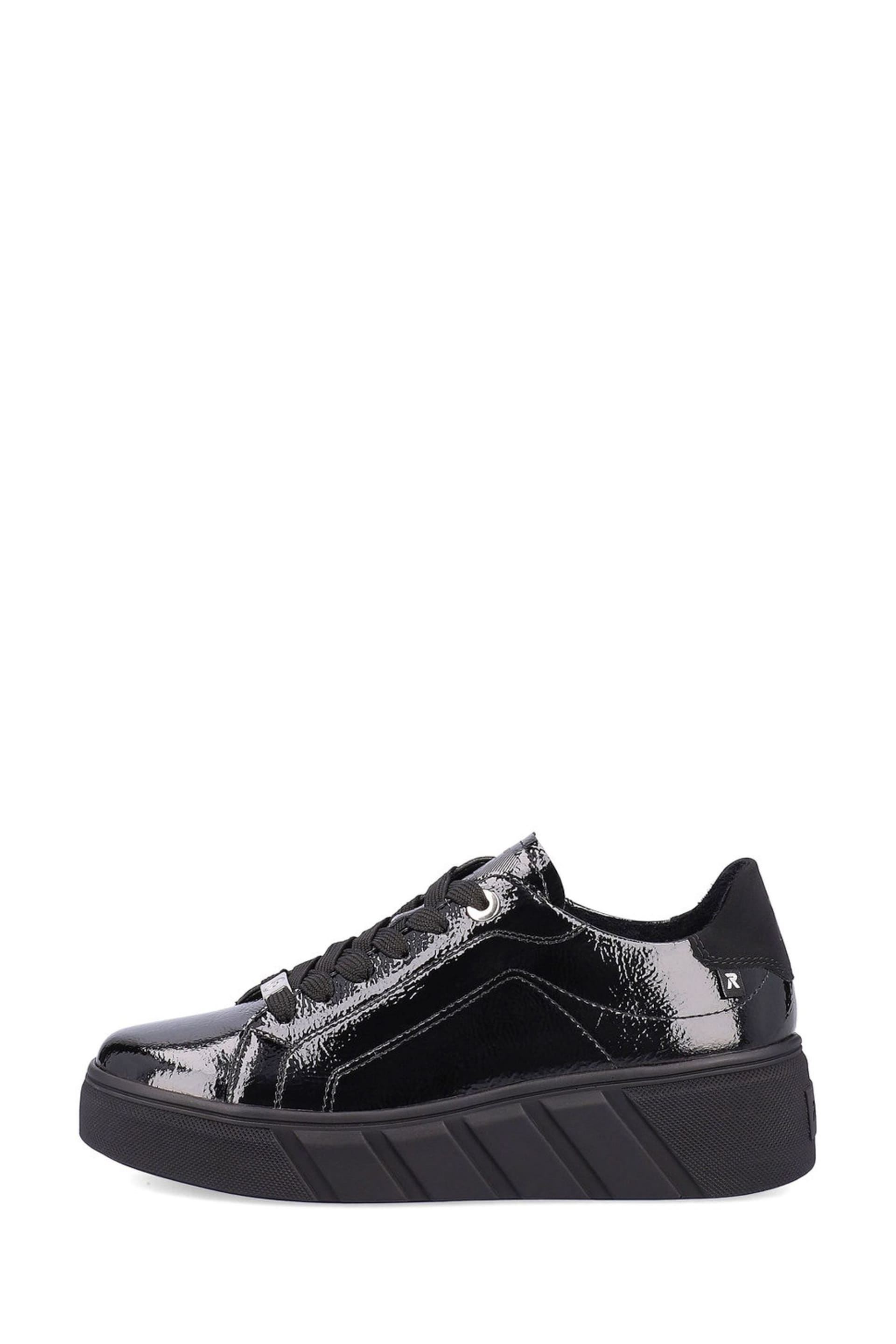 Rieker Womens Evolution Lace-Up Black Trainers - Image 2 of 11