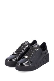Rieker Womens Evolution Lace-Up Black Shoes - Image 4 of 11
