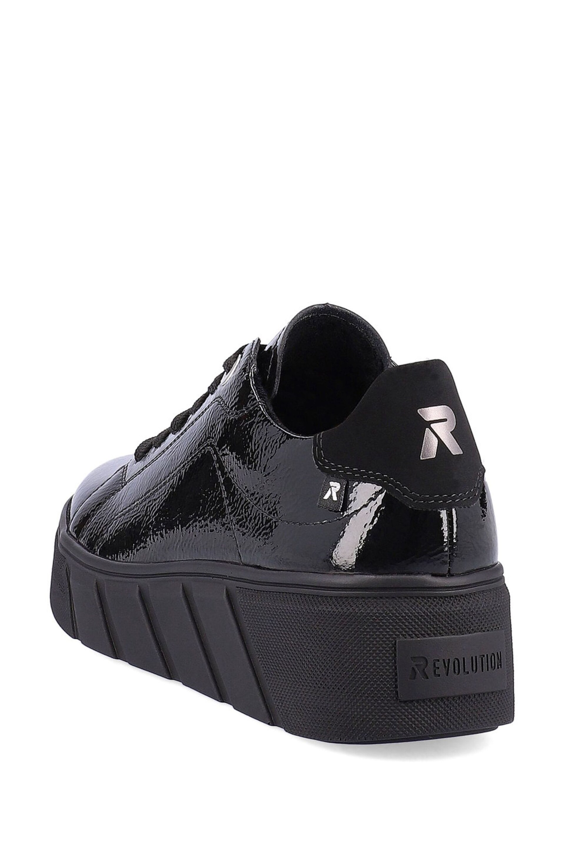 Rieker Womens Evolution Lace-Up Black Trainers - Image 5 of 11