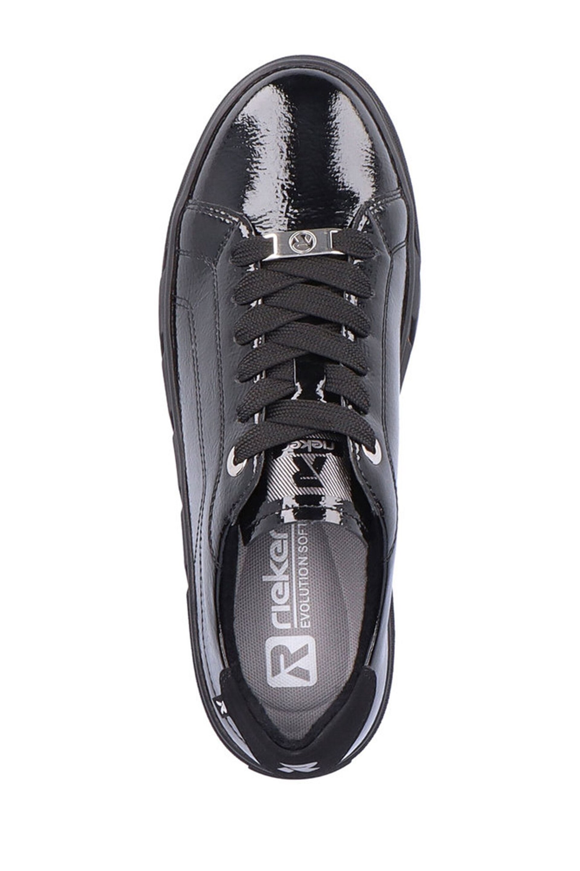 Rieker Womens Evolution Lace-Up Black Trainers - Image 6 of 11