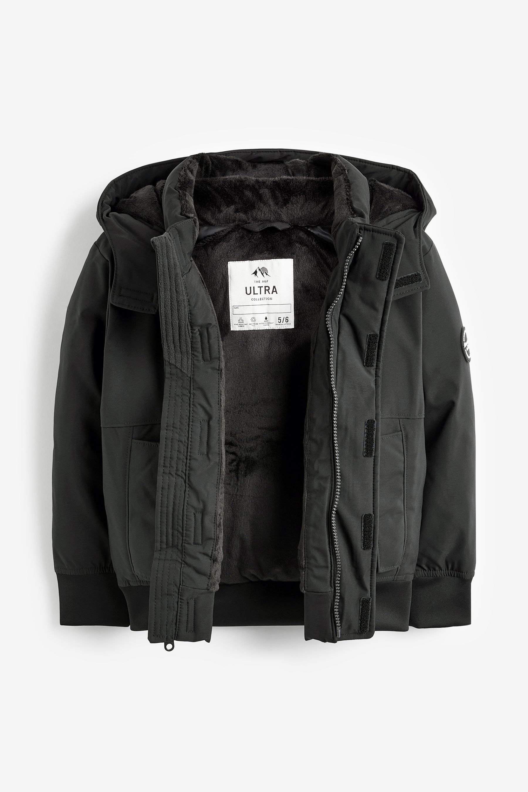 Buy Abercrombie Fitch Technical Bomber Black Jacket from Next Luxembourg