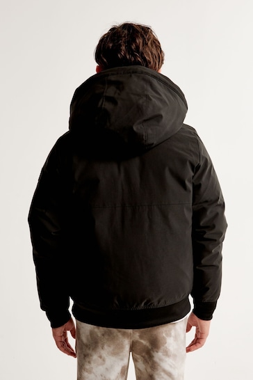 Abercrombie & Fitch Technical Bomber Black Jacket