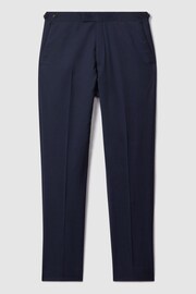 Reiss Navy Destiny Wool Side Adjuster Trousers - Image 2 of 5