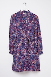 FatFace Blue Charlie Layered Spot Shirt Dress - Image 5 of 5