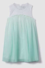 Reiss Blue Coco Senior Ombre Tulle Dress - Image 2 of 4