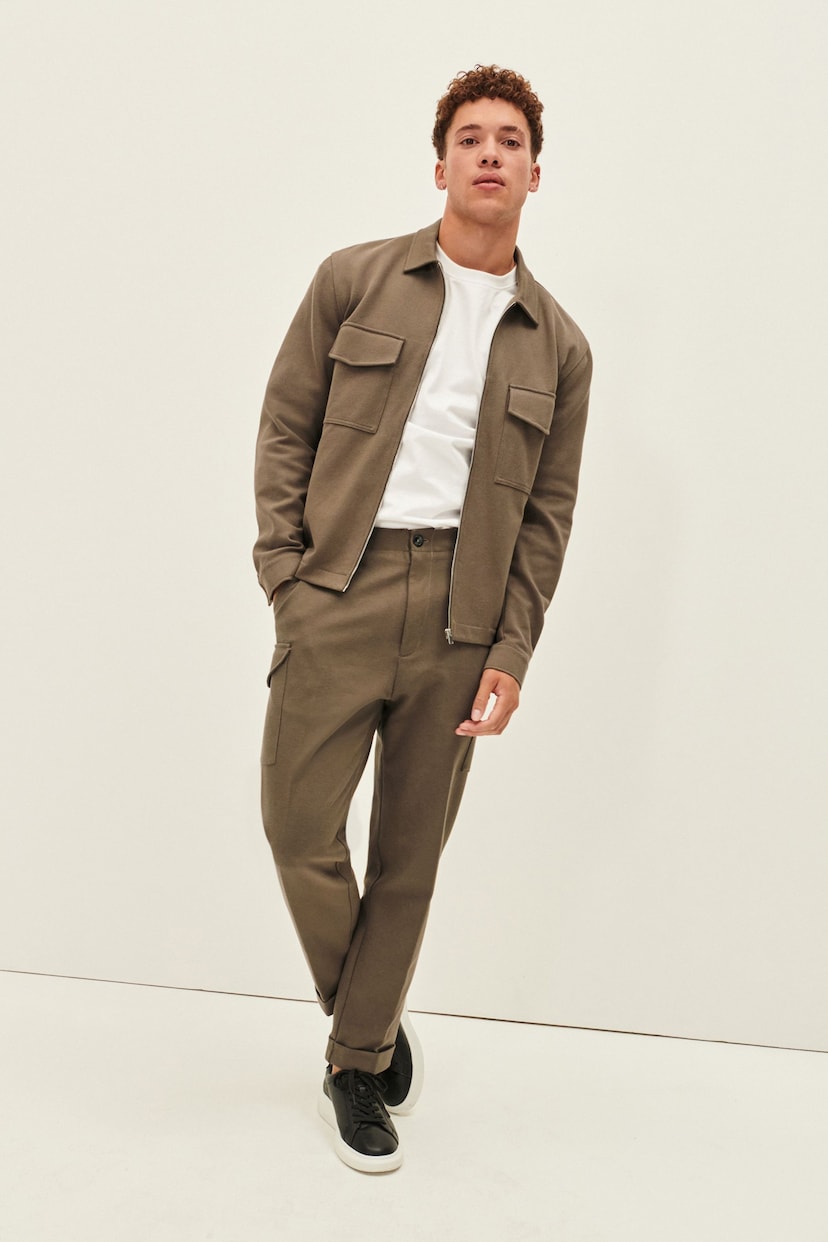 Taupe Brown EDIT Shacket - Image 1 of 10