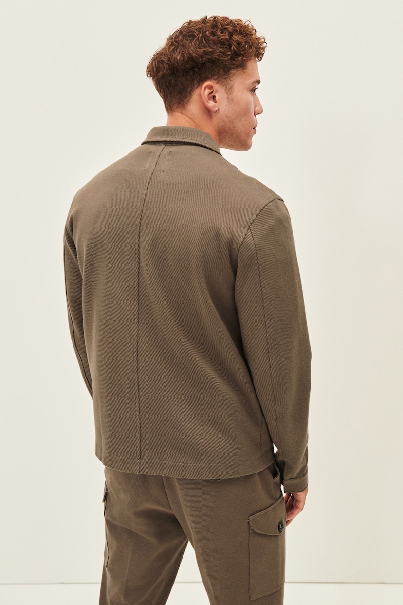 Taupe Brown EDIT Shacket - Image 3 of 10