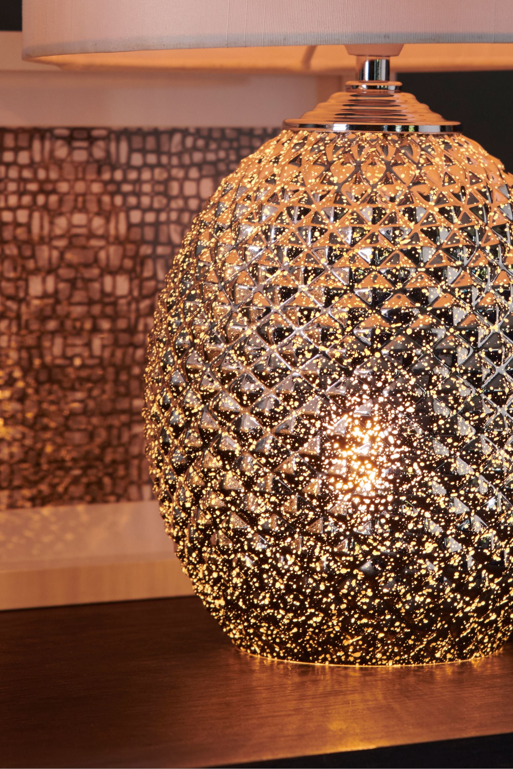 Next chrome on sale table lamp