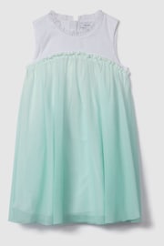 Reiss Blue Coco Teen Ombre Tulle Dress - Image 1 of 4