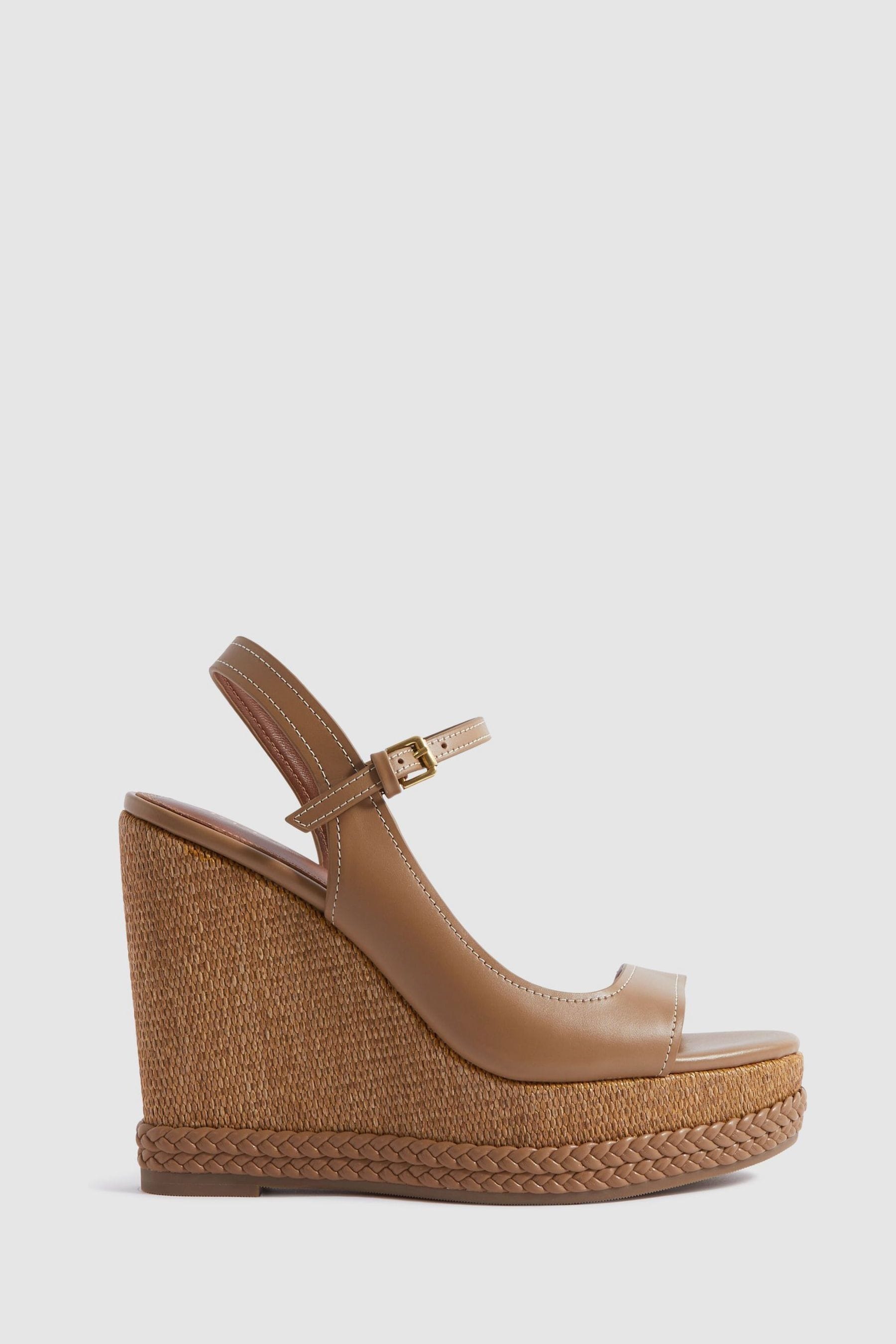 Tan wedge pumps top