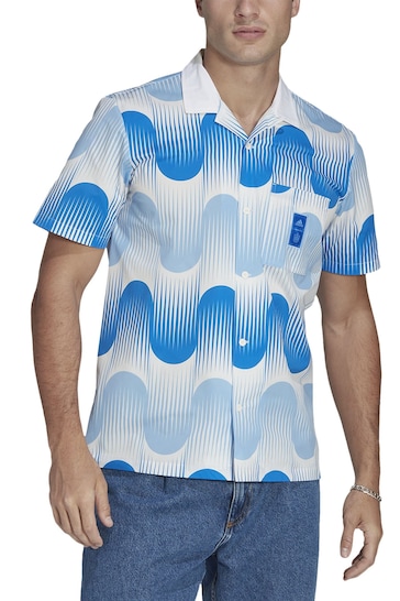 adidas Blue Spain Icon Short Sleeve Shirt