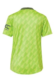 adidas Green Manchester United Third 2022-23 Shirt Womens - Image 3 of 3