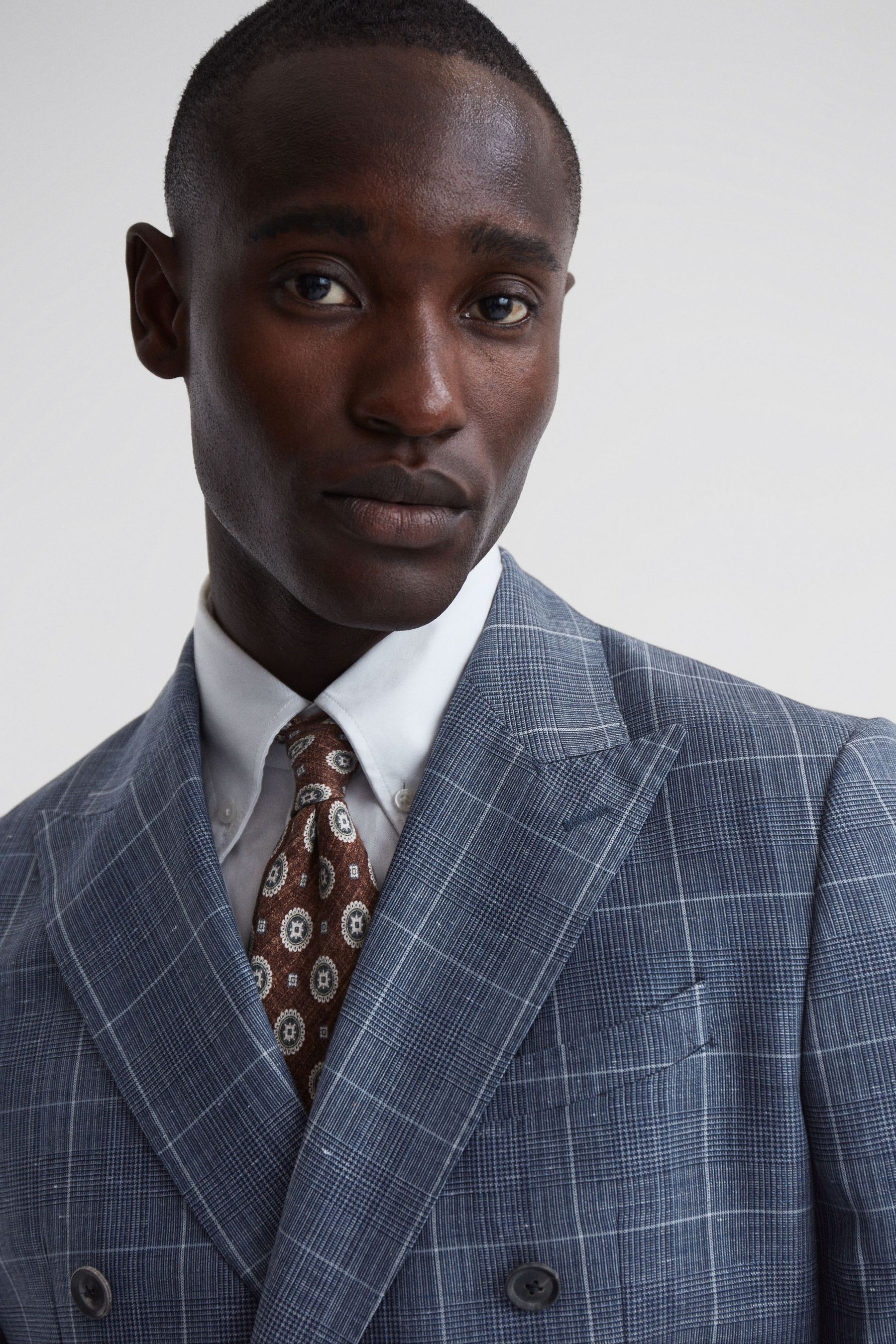 Slim double breasted hotsell blazer
