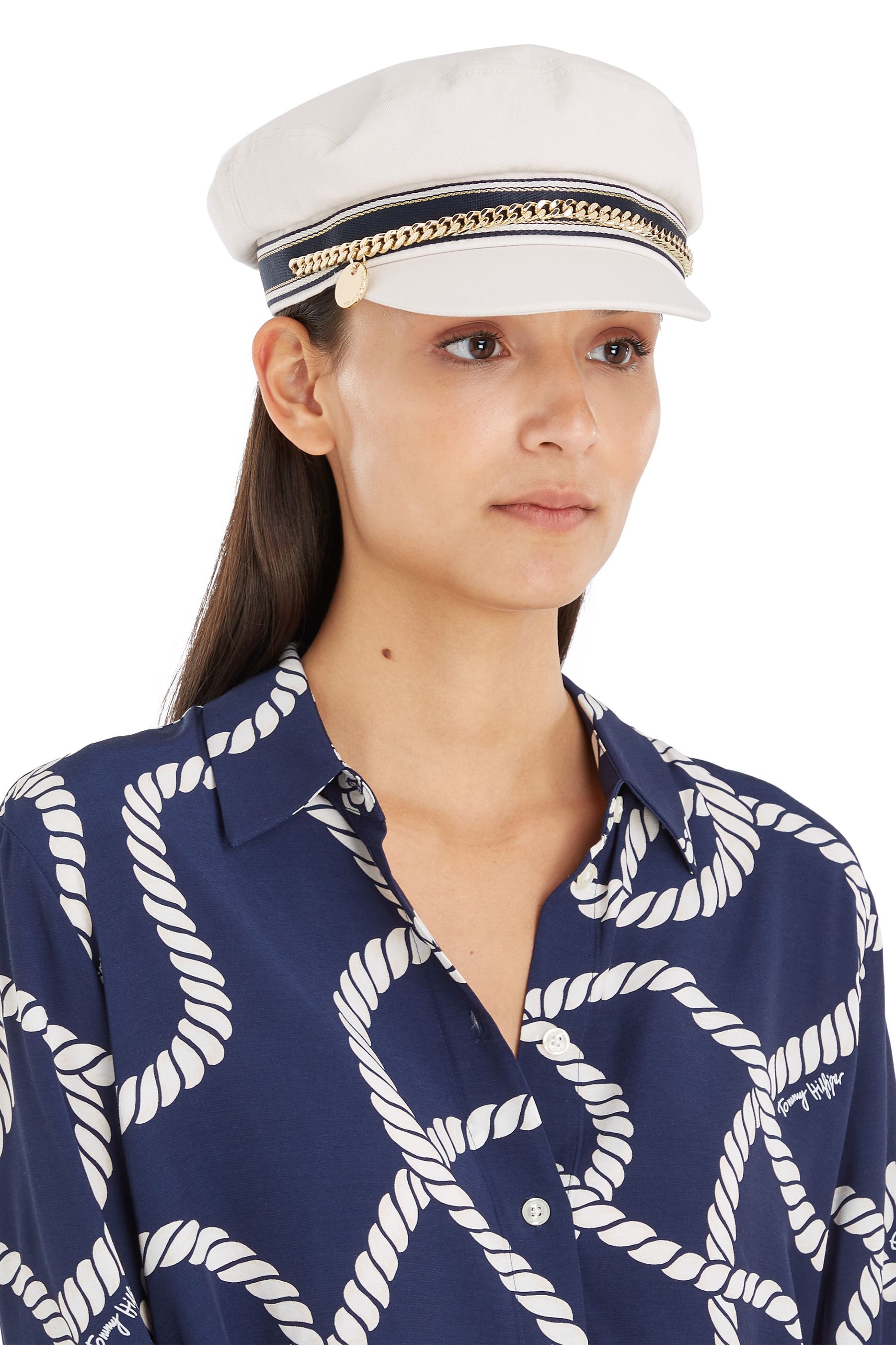 Buy Tommy Hilfiger White Coast Baker Boy Hat from Next Latvia