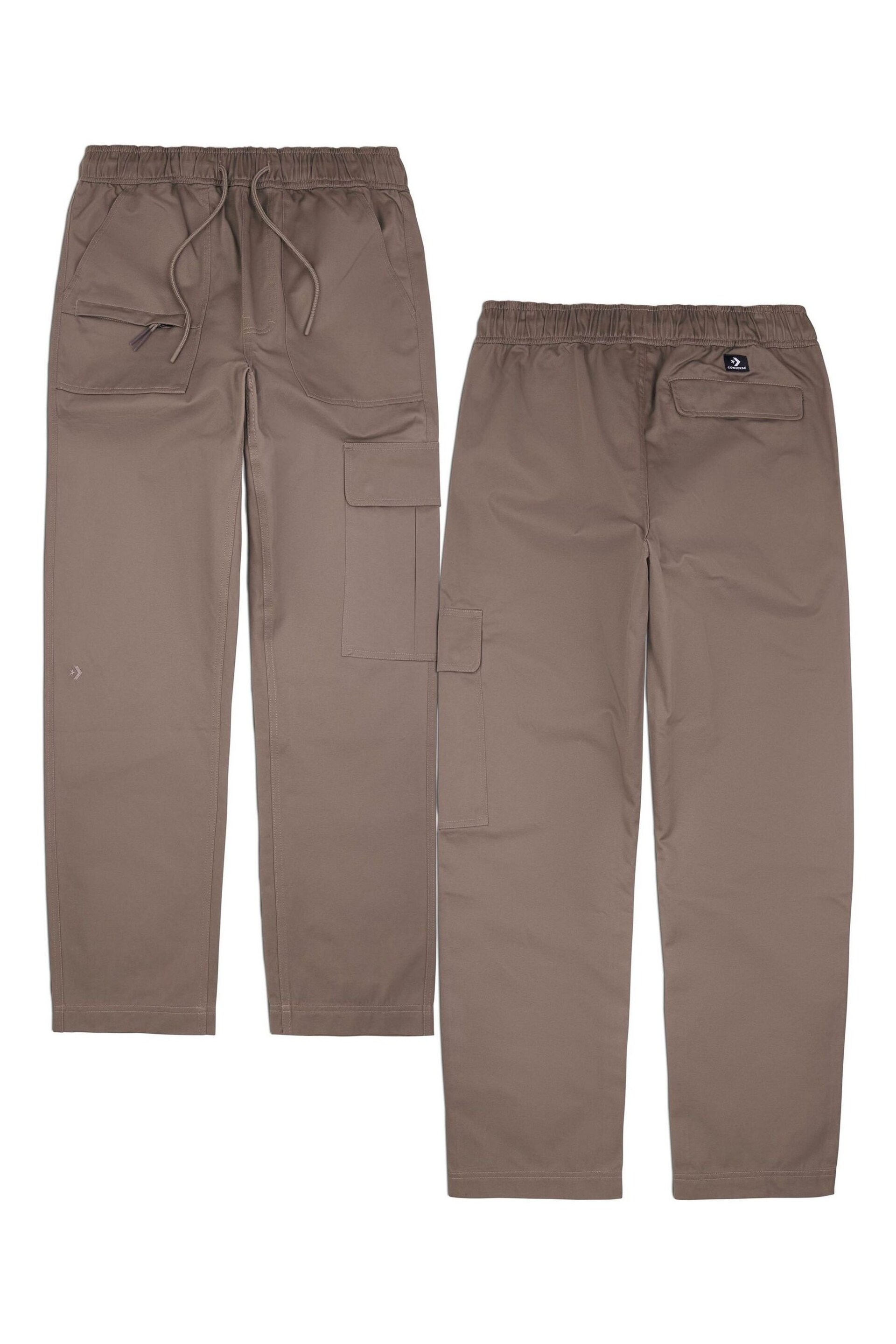 Converse Brown Woven Cargo Trousers - Image 14 of 15